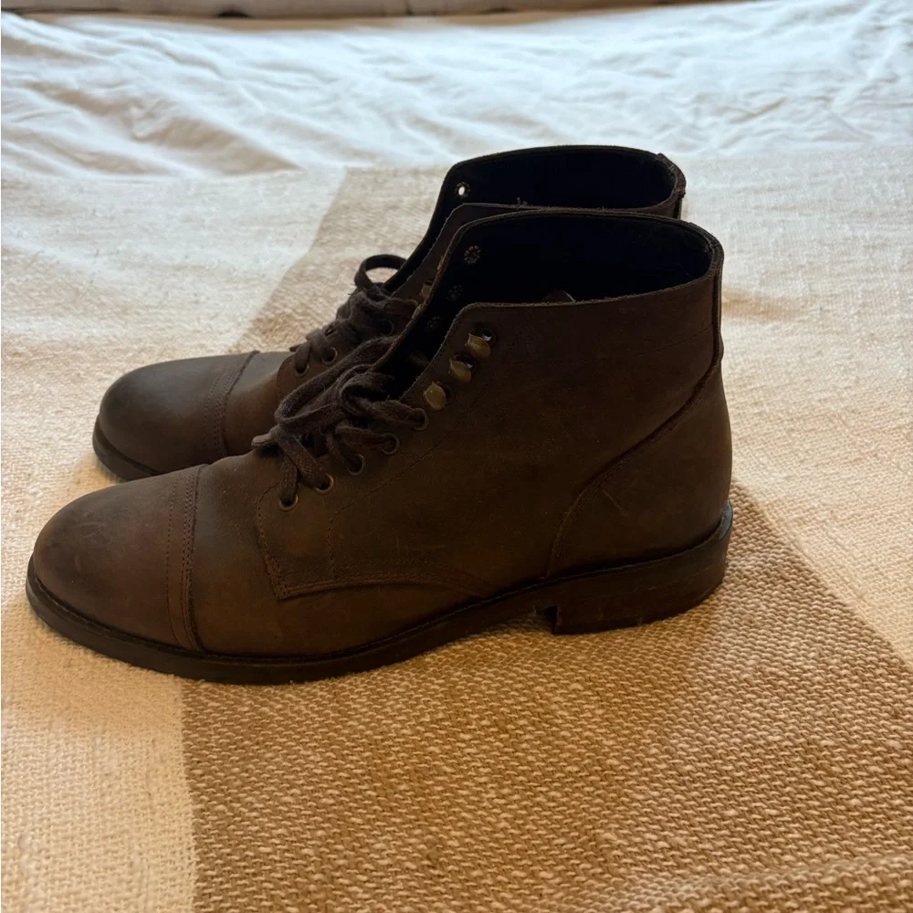 Rhodes Men's Brown Leather Lace-Up Boots